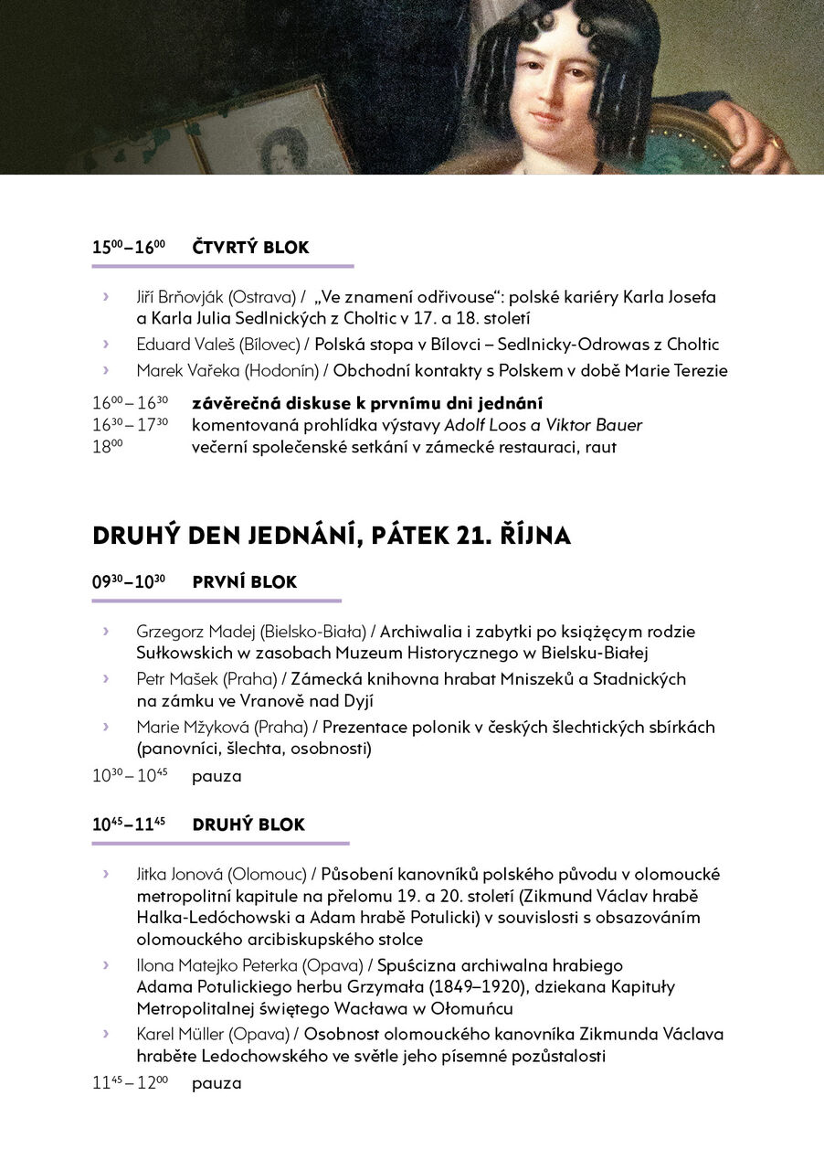 Konference Kunin_program3 STOPY POLSK&Eacute; &Scaron;LECHTY V ČESK&Yacute;CH ZEM&Iacute;CH OD POČ&Aacute;TKU NOVOVĚKU PO SOUČASNOST (II.)